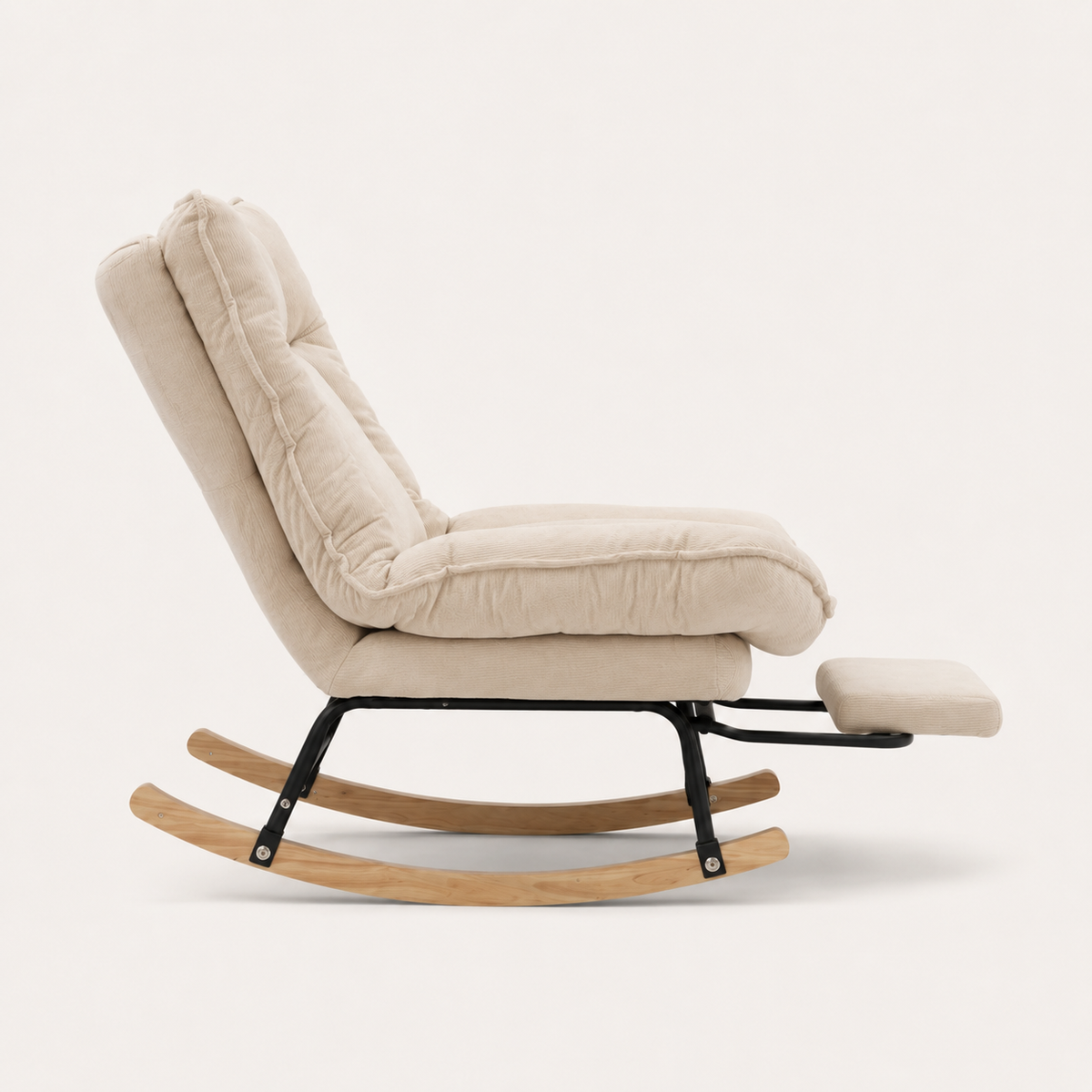 Fauteuil à bascule  inclinable en velours côtelé | Lena