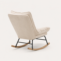Fauteuil à bascule  inclinable en velours côtelé | Lena