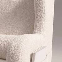 Fauteuil à bascule dossier haut avec repose-pied | Elya