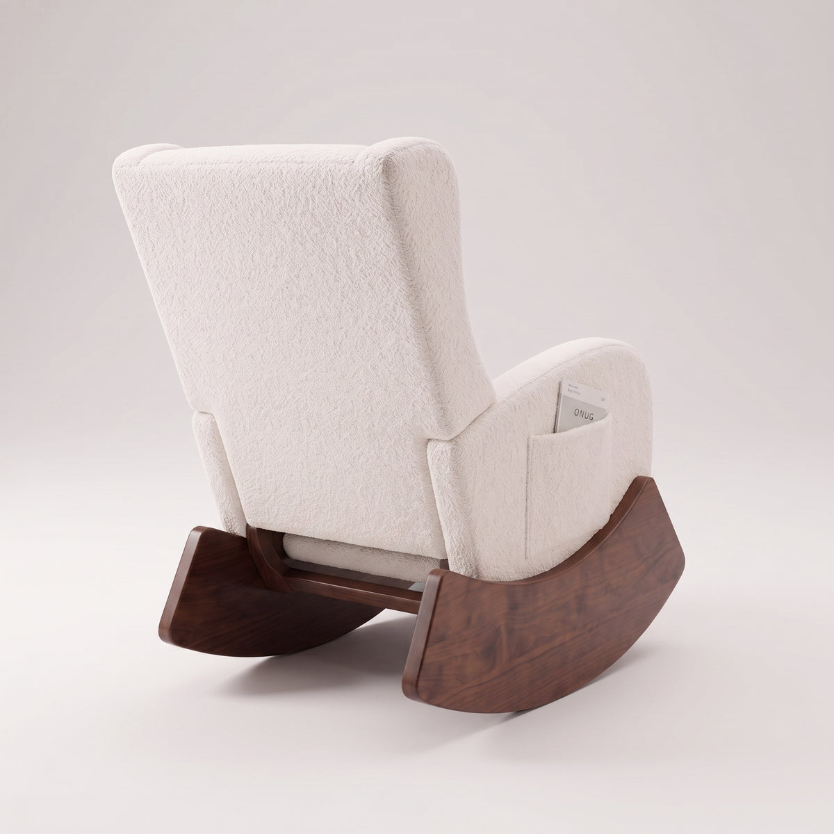 Fauteuil à bascule dossier haut avec repose-pied | Elya