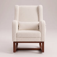 Fauteuil à bascule dossier haut avec repose-pied | Elya