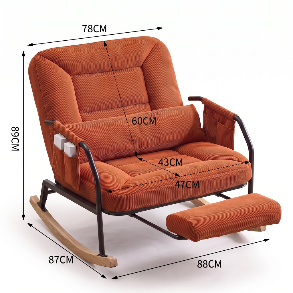 Fauteuil à bascule inclinable avec repose-pied | Talia