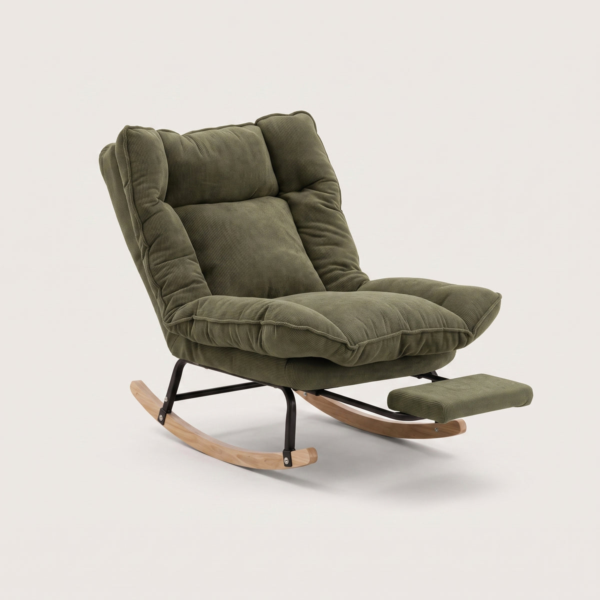 Fauteuil à bascule  inclinable en velours côtelé | Lena
