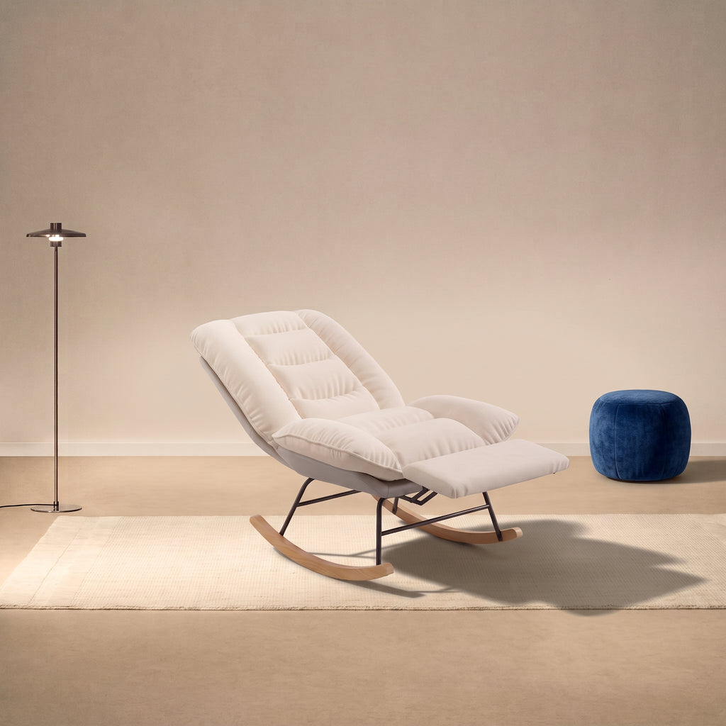 Fauteuil à Bascule Inclinable avec Repose-Pieds | Mina