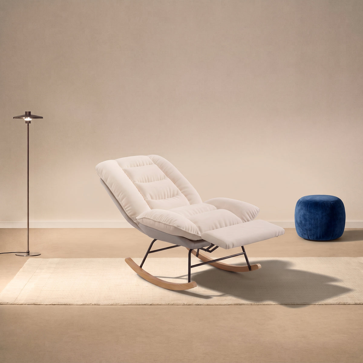 Fauteuil à Bascule Inclinable avec Repose-Pieds | Mina