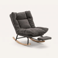 Fauteuil à bascule  inclinable en velours côtelé | Lena