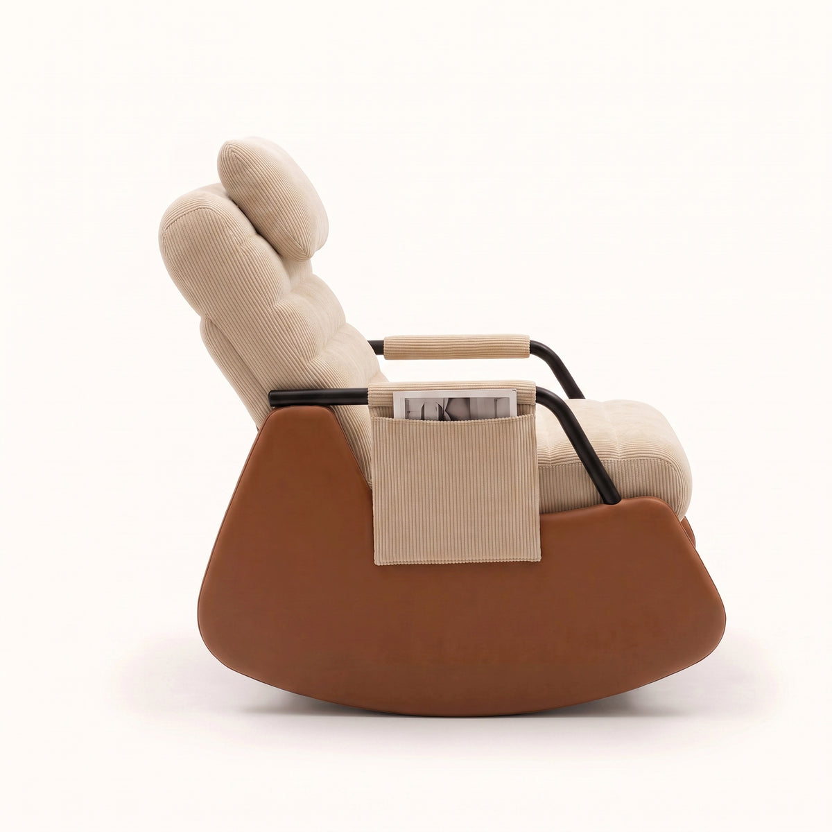 Fauteuil à Bascule Inclinable Velours Côtelé | Sova