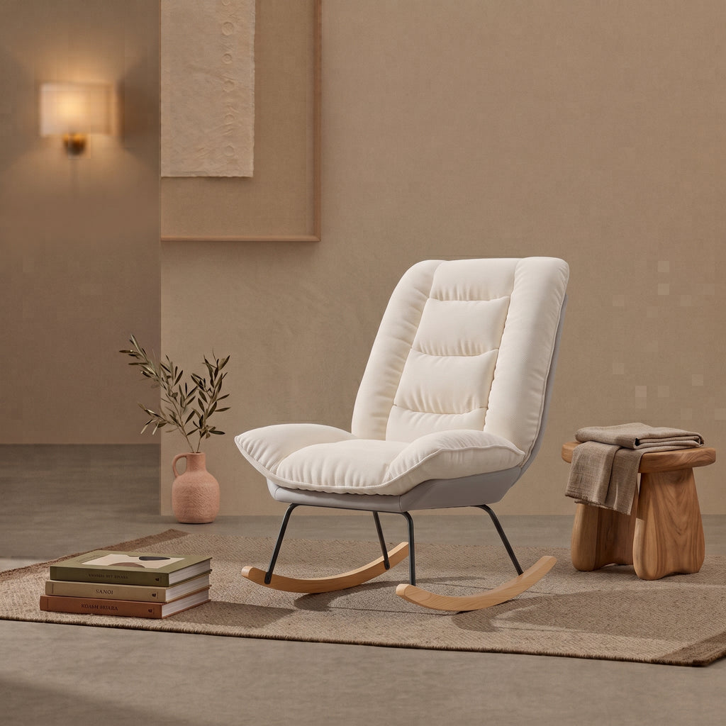 Fauteuil à Bascule Inclinable avec Repose-Pieds | Mina