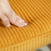 Fauteuil à Bascule Design en Tissu Côtelé | Amara
