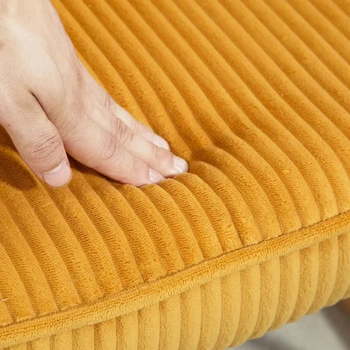Fauteuil à Bascule Design en Tissu Côtelé | Amara